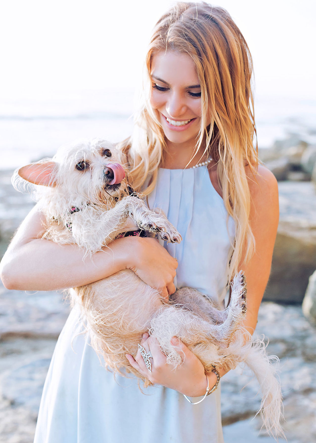 Lindsey Harrington, image of Lindsey Harrington and her dog,